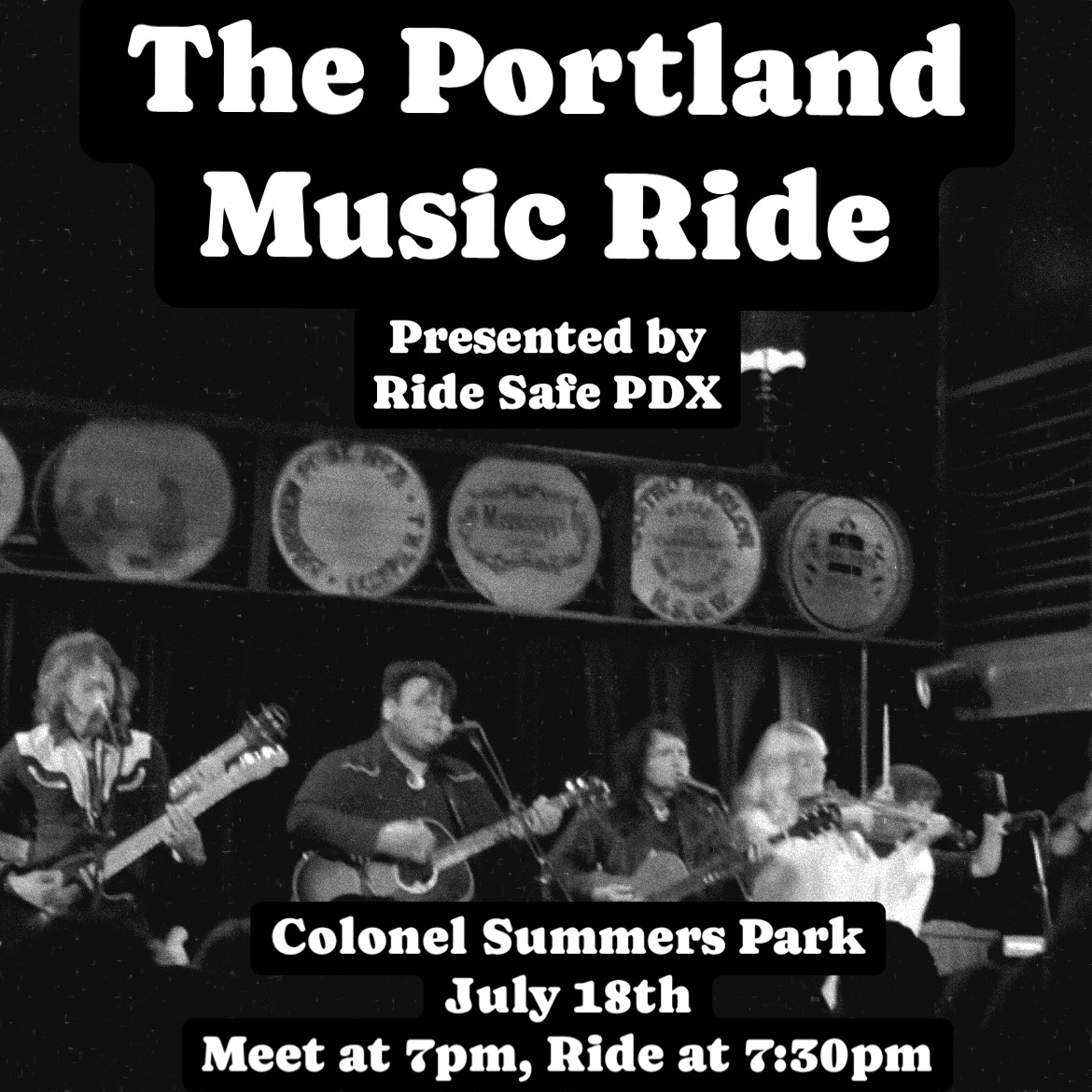 The Portland Music Ride Presented by Ride Safe PDX Calendar Shift